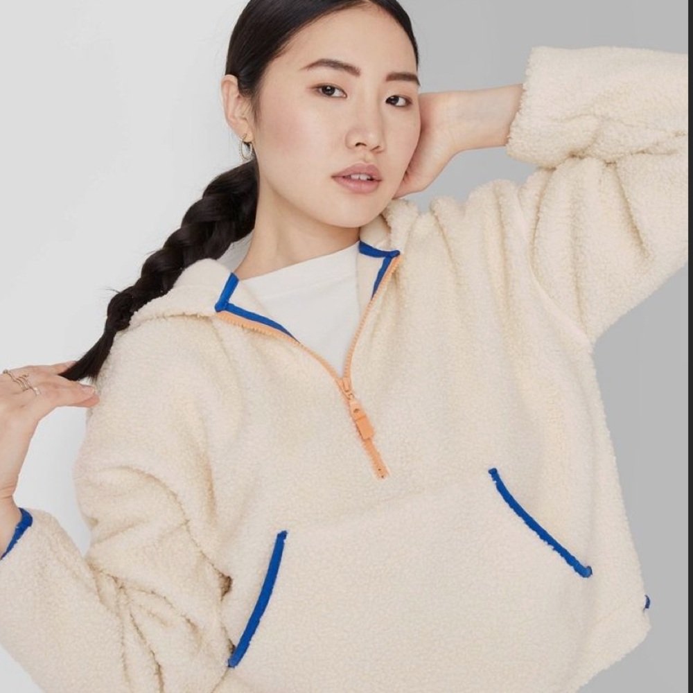 WILD FABLE Sherpa Hoodie Teddy Pullover Size XS
